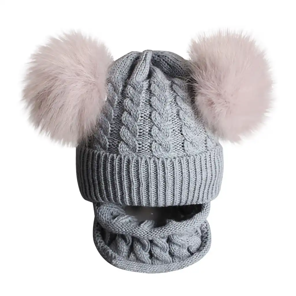 baby girl hat and scarf set