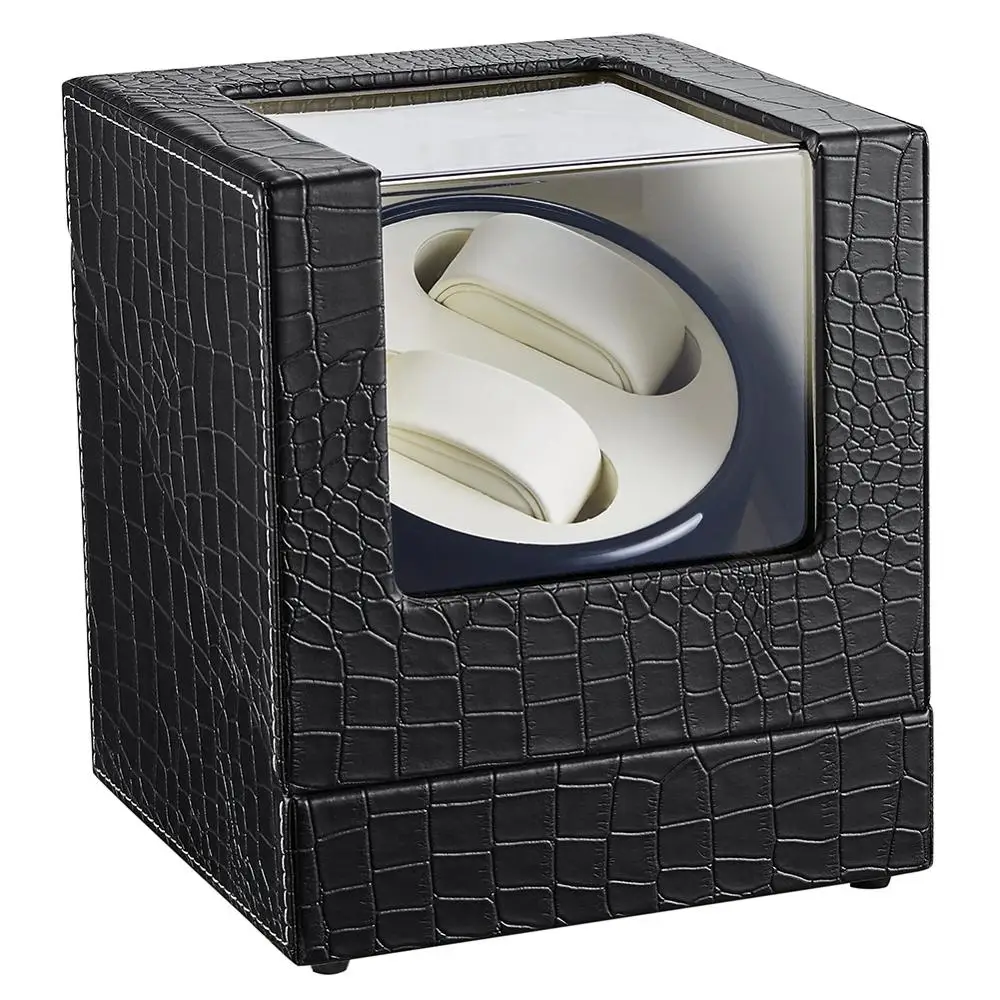 Automatic Watch Winder Box High Quality PU Leather Uhrenbeweger Watch Winding Motor Shaker Rotator Black Casket Watchwinder
Automatic Watch Winder Box High Quality PU Leather Uhrenbeweger Watch Winding Motor Shaker Rotator Black Casket Watchwinder