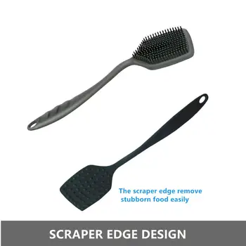 Silicone Pot Cleaning Brush Griddle Pans Scrubbing Brush Washing Scrubber for Cleaning Non-Stick Pot Pan Dish Bowl
Silicone Pot Cleaning Brush Griddle Pans Scrubbing Brush Washing Scrubber for Cleaning Non-Stick Pot Pan Dish Bowl