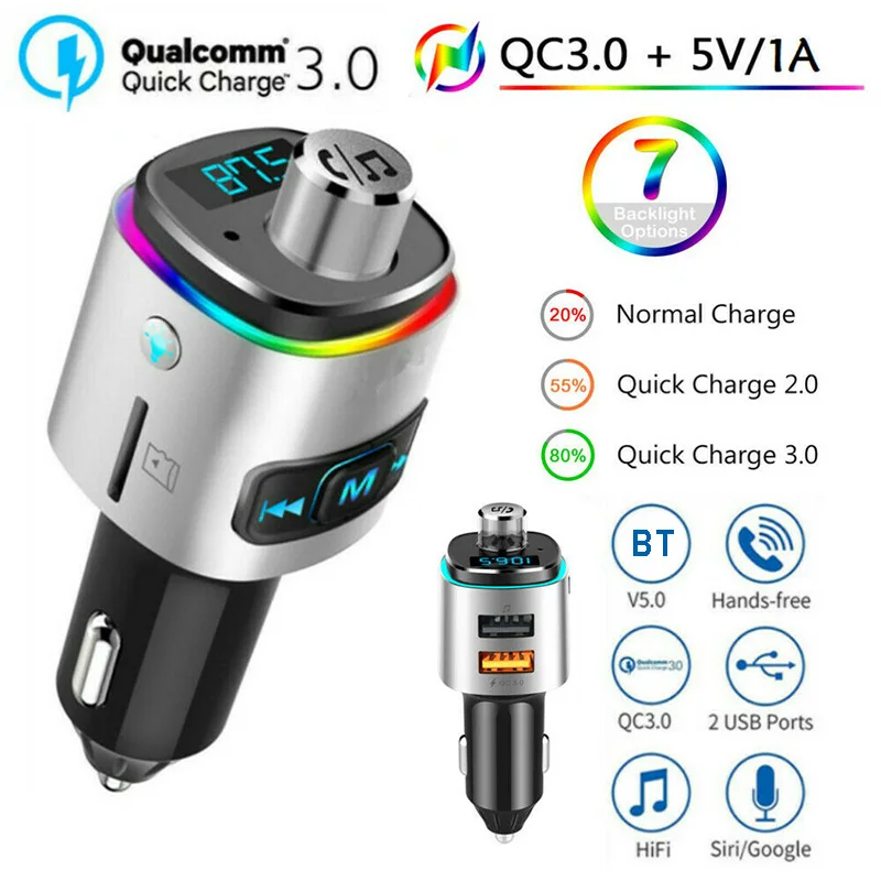 Universal Car Cigarette Lighter bluetooth FM Transmitter MP3 Player Dual USB Charger For Smart Mobile Cell Phone Accessories
Universal Car Cigarette Lighter bluetooth FM Transmitter MP3 Player Dual USB Charger For Smart Mobile Cell Phone Accessories