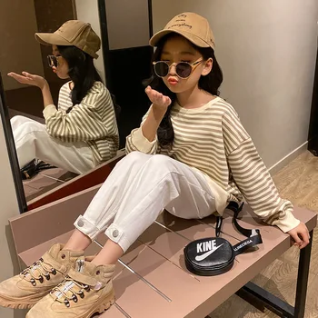 Toddler Girl Fall Clothes 2020 New Fashion Teenage Clothes Set Girls Boutique Outfits Striped Long Sleeve Shirt Pant 2pcs 12 14 
Toddler Girl Fall Clothes 2020 New Fashion Teenage Clothes Set Girls Boutique Outfits Striped Long Sleeve Shirt Pant 2pcs 12 14