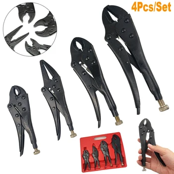 4Pcs/Set Locking Pliers Set Steel Heavy Duty Serrated Mole Grips Wrench Kit Tool Box Accessories Tool
4Pcs/Set Locking Pliers Set Steel Heavy Duty Serrated Mole Grips Wrench Kit Tool Box Accessories Tool
