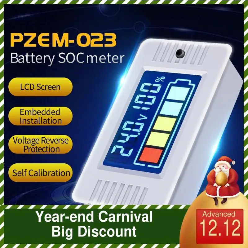 PZEM-023 0-100v Color LCD Digital Voltmeter Panel Meter Electric Battery Tester Lithium Lead-acid Battery Meter
PZEM-023 0-100v Color LCD Digital Voltmeter Panel Meter Electric Battery Tester Lithium Lead-acid Battery Meter