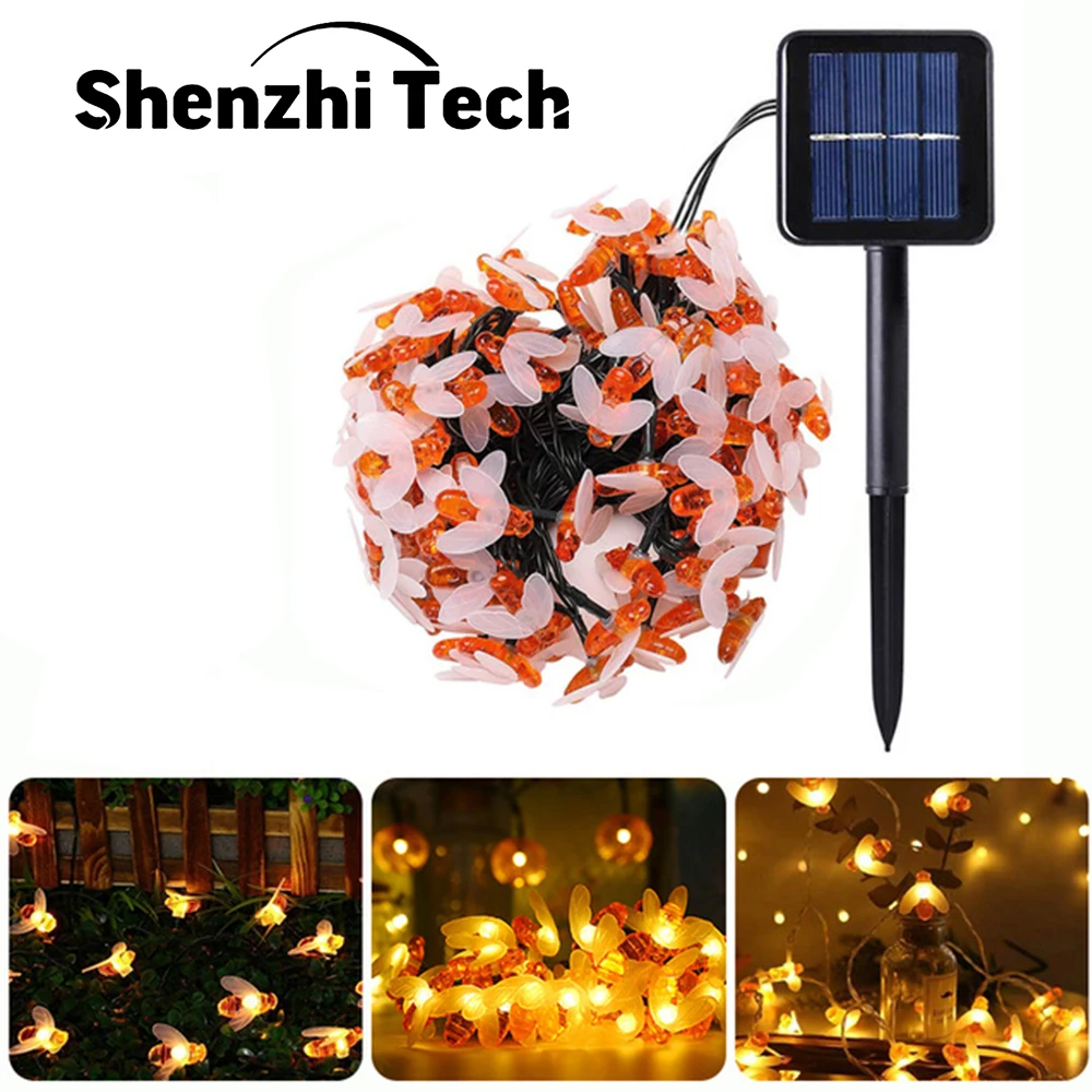 LED Solar Bee String Lights Outdoor Solar Power LEDs Strings Waterproof Decors Lamp Garden Christmas Holiday Decor Outdoor
LED Solar Bee String Lights Outdoor Solar Power LEDs Strings Waterproof Decors Lamp Garden Christmas Holiday Decor Outdoor