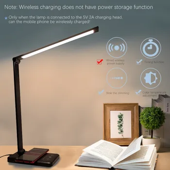 Wireless Mobile Phone Charging Eye Protection Desk Lamp 5-Speed Dimming LED Table lamp Student Reading Desk Lamp Office Lamp
Wireless Mobile Phone Charging Eye Protection Desk Lamp 5-Speed Dimming LED Table lamp Student Reading Desk Lamp Office Lamp