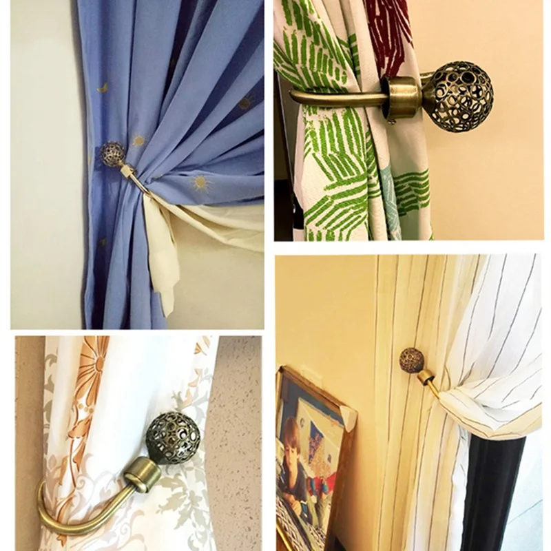 2PCS Hollow Zinc Alloy Ball Shape Curtain Hook Household U Type Curtain Hook Windows Hardware Curtain Accessories 
2PCS Hollow Zinc Alloy Ball Shape Curtain Hook Household U Type Curtain Hook Windows Hardware Curtain Accessories