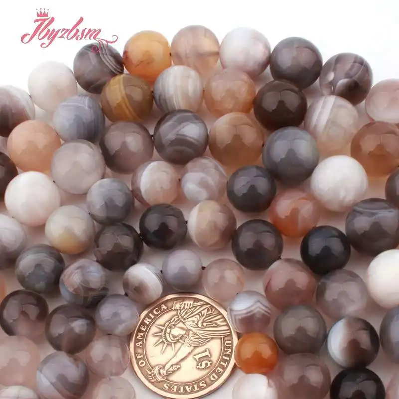 Smooth Round Botswana Agates Natural Stone Beads for Women Men DIY Accessorie Necklace Bracelet Earring Rings Jewelry Making 15"
Smooth Round Botswana Agates Natural Stone Beads for Women Men DIY Accessorie Necklace Bracelet Earring Rings Jewelry Making 15"