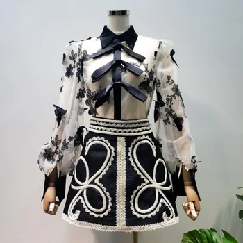 Fashion Summer and Spring Shirts Women New 2020 Perspective Lace Wild Ladies Blouses and Tops Embroidery Women Clothing
Fashion Summer and Spring Shirts Women New 2020 Perspective Lace Wild Ladies Blouses and Tops Embroidery Women Clothing