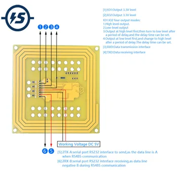 5V RFID Card Read-Write Module 13.56MHz RS232 Communication Interface IC Card Reader Non-Contact Sensor Board S50/S70/ISO1443A
5V RFID Card Read-Write Module 13.56MHz RS232 Communication Interface IC Card Reader Non-Contact Sensor Board S50/S70/ISO1443A