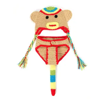 XDT-084 Handmade wool knit baby flower monkey hat shorts two-piece photography clothes photo props photography clothes
XDT-084 Handmade wool knit baby flower monkey hat shorts two-piece photography clothes photo props photography clothes