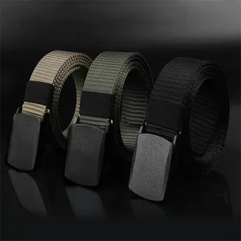New Men Female Belts Military Nylon Adjustable Belt Men Outdoor Travel Tactical Waist Belt with Plastic Buckle for Pants 120cm
New Men Female Belts Military Nylon Adjustable Belt Men Outdoor Travel Tactical Waist Belt with Plastic Buckle for Pants 120cm
