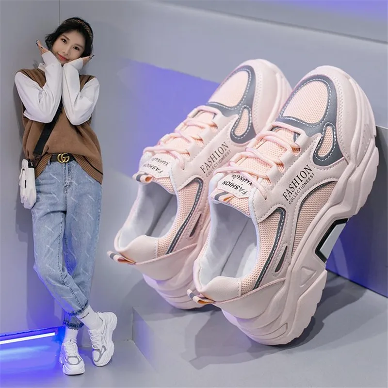 Hot Women Sneakers Vulcanize Breathable Rainbow Color Fashion Casuals Height Increasing Female Chunky Ladies Shoe
Hot Women Sneakers Vulcanize Breathable Rainbow Color Fashion Casuals Height Increasing Female Chunky Ladies Shoe