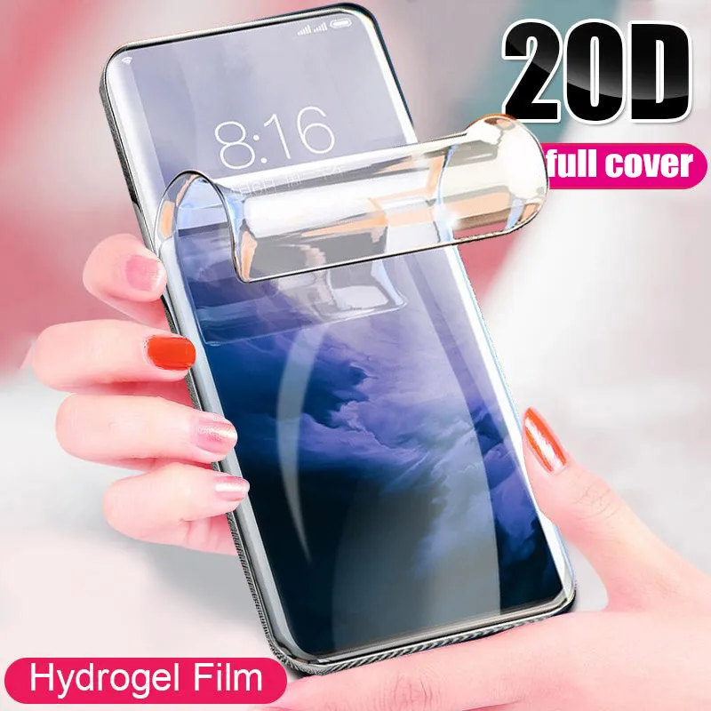 20D Full Cover Protector Hydrogel Film On The For Oneplus 7 6 5 Screen Protector For Oneplus 7 Pro 6T 5T Film Not Tempered Glass
20D Full Cover Protector Hydrogel Film On The For Oneplus 7 6 5 Screen Protector For Oneplus 7 Pro 6T 5T Film Not Tempered Glass