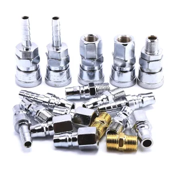 Pneumatic Fitting Air Hose Fittings Quick Coupler Plug Socket Connector Air Compressor Pump Tools(18Pcs)
Pneumatic Fitting Air Hose Fittings Quick Coupler Plug Socket Connector Air Compressor Pump Tools(18Pcs)