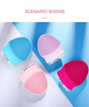 Sonic Silicone Cleansing Face Brush Remove Impurities Texture Massage Beauty Instrument Waterproof Electric Cleansing Instrument 
Sonic Silicone Cleansing Face Brush Remove Impurities Texture Massage Beauty Instrument Waterproof Electric Cleansing Instrument