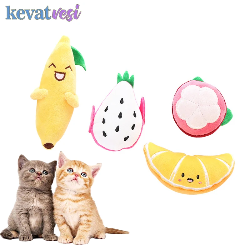 Cartoon Cat Dog Plush Toy Kawaii Fruit Banana Training Toys with Catnip Funny Chew Toy Interactive Small Dogs Pet Supplies
Cartoon Cat Dog Plush Toy Kawaii Fruit Banana Training Toys with Catnip Funny Chew Toy Interactive Small Dogs Pet Supplies