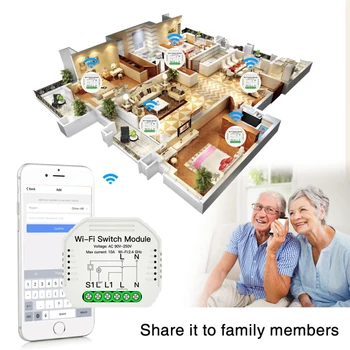 New Smart Home Wifi Smart Light Switch Module Smart Life / Tuya APP Remote Control Works With Google Home Amazon Alexa 1/2 Way
New Smart Home Wifi Smart Light Switch Module Smart Life / Tuya APP Remote Control Works With Google Home Amazon Alexa 1/2 Way