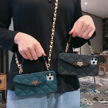 for iPhone 11 Pro Max Case Xs Max Xr X 10 8 7 6 Plus Grid Soft Case with Crossbody Pearl Chain Pocket Fashion Cute for Women
for iPhone 11 Pro Max Case Xs Max Xr X 10 8 7 6 Plus Grid Soft Case with Crossbody Pearl Chain Pocket Fashion Cute for Women