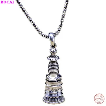 BOCAIS925 sterling silver pendant Thai silver Buddhism culture stupa mantra Gawu box pendants 2020 popular personality pendant
BOCAIS925 sterling silver pendant Thai silver Buddhism culture stupa mantra Gawu box pendants 2020 popular personality pendant