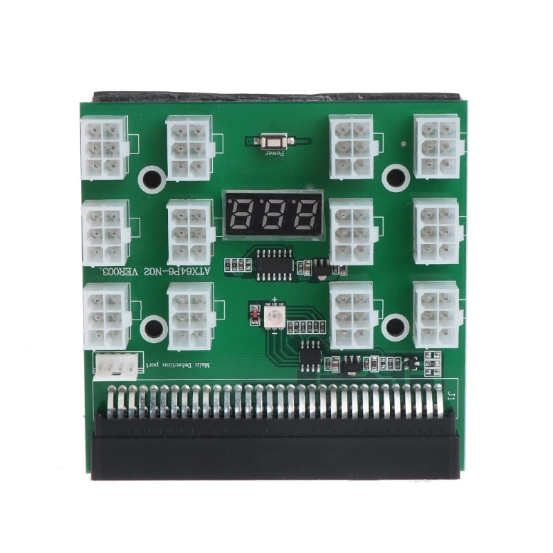 1600W Breakout Board For HP PSU GPU Mining Ethereum ZEC ZCASH ETH with Button 
1600W Breakout Board For HP PSU GPU Mining Ethereum ZEC ZCASH ETH with Button