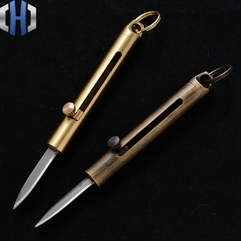Brass Multi-function Mini Knife Self-defense Keychain Exquisite Outdoor Portable Demolition Knife EDC
Brass Multi-function Mini Knife Self-defense Keychain Exquisite Outdoor Portable Demolition Knife EDC