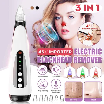 3 in 1USB Rechargeable Blackhead Remover Face Pore Vacuum Skin Care Acne Pore Cleaner Pimple Removal Vacuum Suction Facial Tools
3 in 1USB Rechargeable Blackhead Remover Face Pore Vacuum Skin Care Acne Pore Cleaner Pimple Removal Vacuum Suction Facial Tools