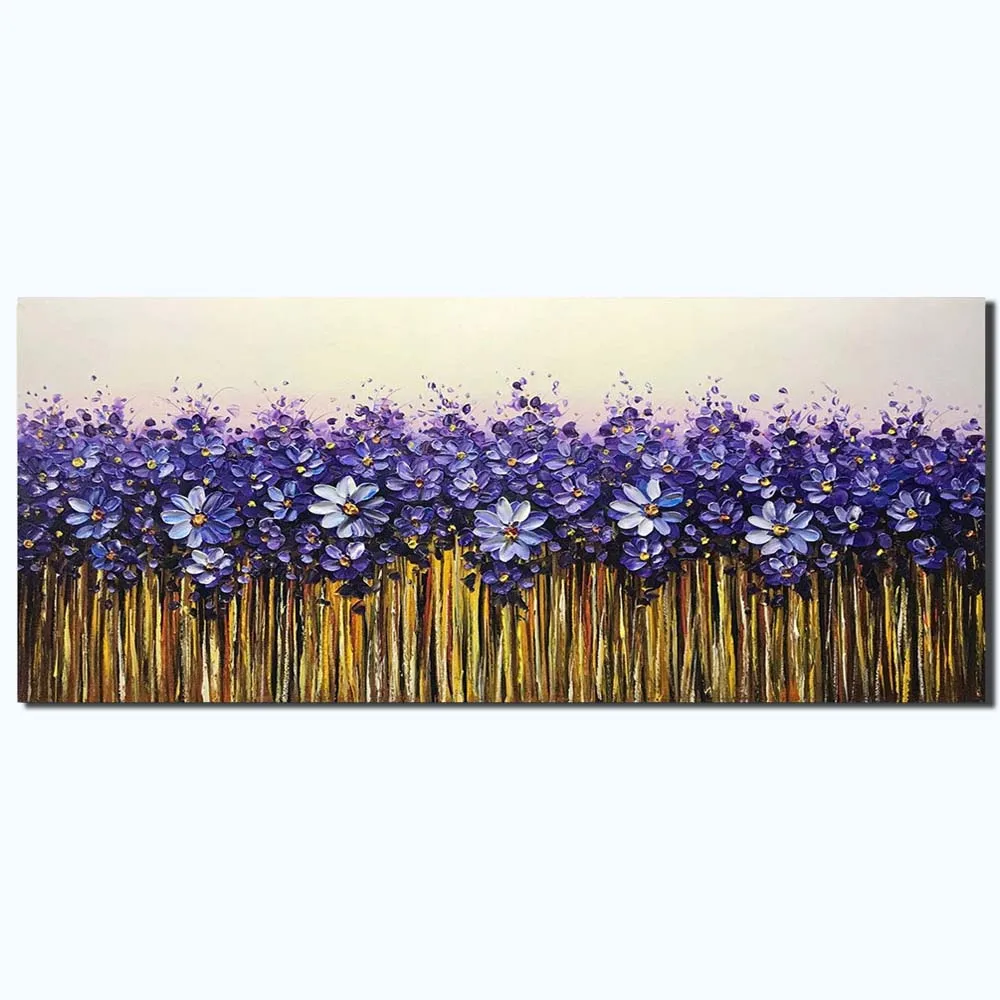 Hand Painted Abstract Impasto Thick Oil Purple Flower Field Landscape Oil Painting Canvas Living Room Home Decor Drop Shipping
Hand Painted Abstract Impasto Thick Oil Purple Flower Field Landscape Oil Painting Canvas Living Room Home Decor Drop Shipping
