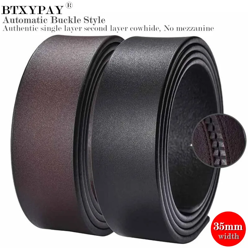 Authentic 3.5cm Width Men Genuine Leather Belts,Second Layer Cowhide Automatic Buckle Waistband,without Belt Buckle 125cm Length
Authentic 3.5cm Width Men Genuine Leather Belts,Second Layer Cowhide Automatic Buckle Waistband,without Belt Buckle 125cm Length