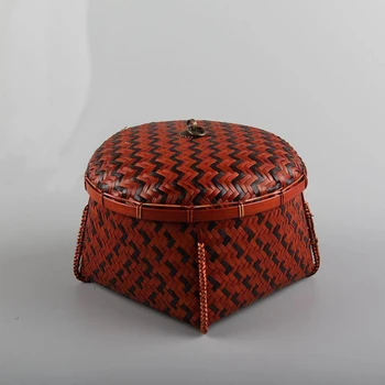 Sundries Box Bamboo Woven Storage Case With Lid Rattan Desktop Handmade Tea Accessories Jewelry Organizer Natural Home Decor
Sundries Box Bamboo Woven Storage Case With Lid Rattan Desktop Handmade Tea Accessories Jewelry Organizer Natural Home Decor