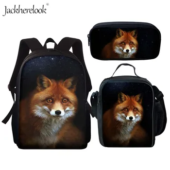 Jackherelook 3D Cute Fox Printing Children Backpacks 3Pcs Girls Student Rucksack Animal Large Capacity Lunch Tote Bag School Bag
Jackherelook 3D Cute Fox Printing Children Backpacks 3Pcs Girls Student Rucksack Animal Large Capacity Lunch Tote Bag School Bag