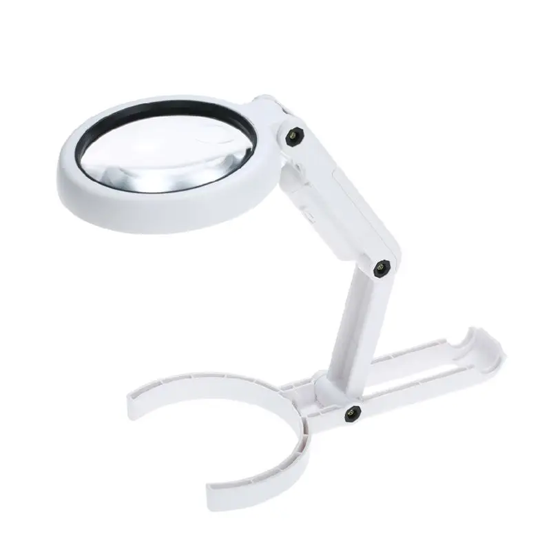 USB Interface Desktop Table Magnifying Glass Lens with LED Lights Handheld Foldable LED Lamp Magnifier for Repairing
USB Interface Desktop Table Magnifying Glass Lens with LED Lights Handheld Foldable LED Lamp Magnifier for Repairing