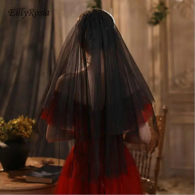 Two Layer Black Wedding Veils for Bride Tulle New Arrival Elbow Length Bridal Veils with Comb Elegant White Wedding Accessory
Two Layer Black Wedding Veils for Bride Tulle New Arrival Elbow Length Bridal Veils with Comb Elegant White Wedding Accessory