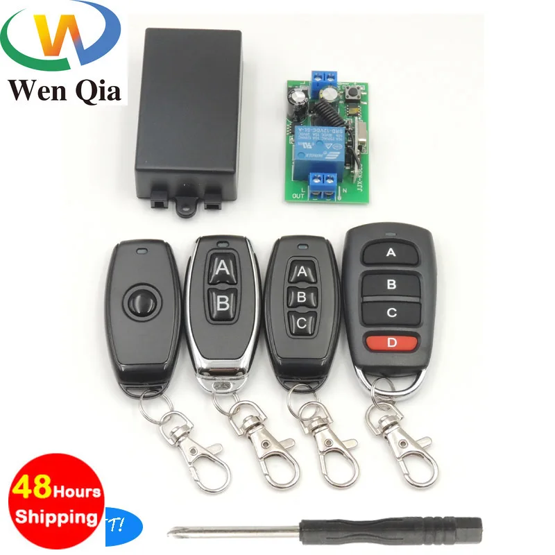 Wireless RF 433Mhz Universal AC 110~220V 10A 1CH Receiver Remote Control Transmitter Lightswitch Home Lamp Bulb Pump LED Garage
Wireless RF 433Mhz Universal AC 110~220V 10A 1CH Receiver Remote Control Transmitter Lightswitch Home Lamp Bulb Pump LED Garage