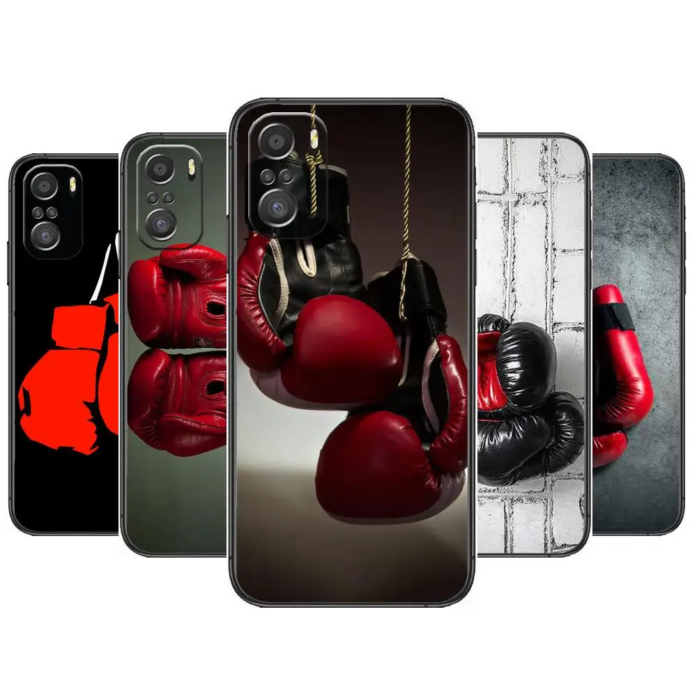 Фото Боксерские перчатки Muay Thai для Xiaomi Redmi Note 10S 10 9T 9S 9 8T 8 7S 7 6 5A 5 Pro Max мягкий черный чехол