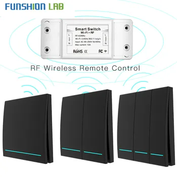 RF433Mhz Wifi Wireless Remote Control Smart Switch,Wall Panel Transmitter ,Smart Life/Tuya APP ,Works with Alexa Google Home.
RF433Mhz Wifi Wireless Remote Control Smart Switch,Wall Panel Transmitter ,Smart Life/Tuya APP ,Works with Alexa Google Home.