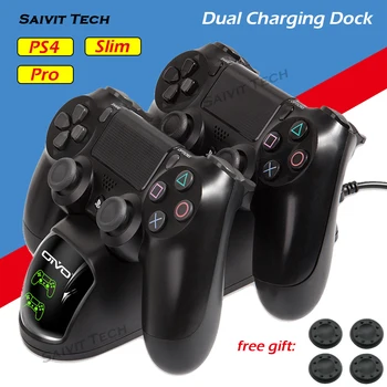 PS4 Controller Charger&PS4 Controller Charging Docking Station with LED Indicator for SONY PS4/Slim/Pro Gamepad Controller