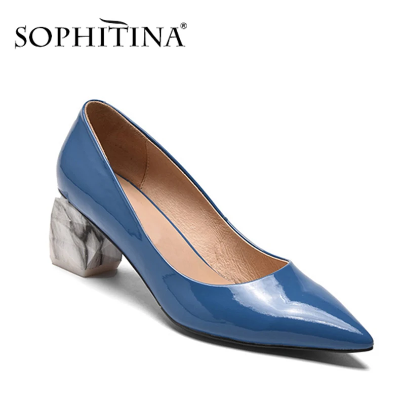 SOPHITINA Women's Pumps Large Size Pointed Toe Comfortable Special Design Strange Heel Hot Sale Shoes Handmade New Pumps PO322
SOPHITINA Women's Pumps Large Size Pointed Toe Comfortable Special Design Strange Heel Hot Sale Shoes Handmade New Pumps PO322