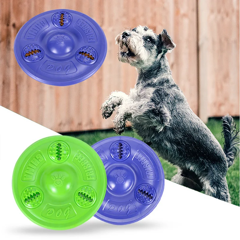 TPR Rubber Flying Saucer Multifunction Dog Toys Disk Feeding Tray Flying Discs Interactive Tool For Small Medium Large Dogs
TPR Rubber Flying Saucer Multifunction Dog Toys Disk Feeding Tray Flying Discs Interactive Tool For Small Medium Large Dogs