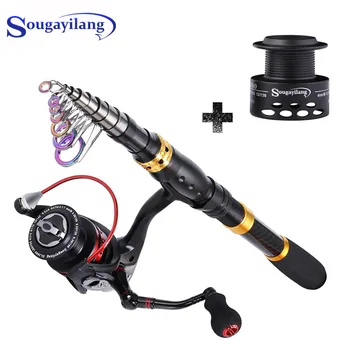 Sougayilang EVA Handle Carbon Fiber Telescopic Fishing Rod and Spinning Reel with Spare Coil Portable Rod Reels Pole Combo Pesca
Sougayilang EVA Handle Carbon Fiber Telescopic Fishing Rod and Spinning Reel with Spare Coil Portable Rod Reels Pole Combo Pesca