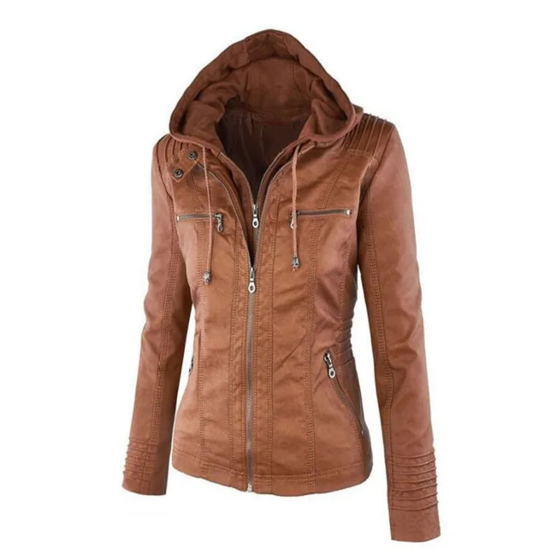 Hot Autumn and Winter women's leather jacket with zipper motorcycle leather jacket short paragraph PU jacket large size coat 3XL
Hot Autumn and Winter women's leather jacket with zipper motorcycle leather jacket short paragraph PU jacket large size coat 3XL