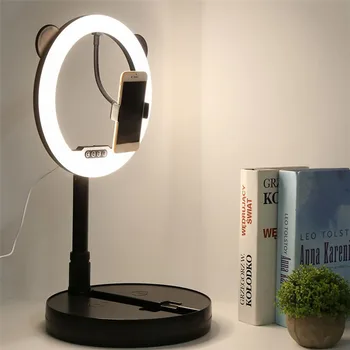 Selfie LED Ring Light Desktop Phone Live Streaming Selfie Dimmable Ring Lamp with Phone Clip adjust the brights in 10 levels
Selfie LED Ring Light Desktop Phone Live Streaming Selfie Dimmable Ring Lamp with Phone Clip adjust the brights in 10 levels