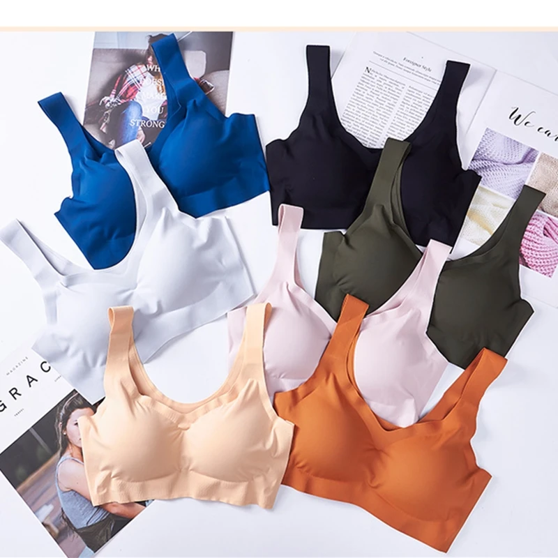 Seamless bra for women comfortable Wire free sleep push up bra Vest bra Vest Padded Brassiere Sleep Underwear Sport bra
Seamless bra for women comfortable Wire free sleep push up bra Vest bra Vest Padded Brassiere Sleep Underwear Sport bra
