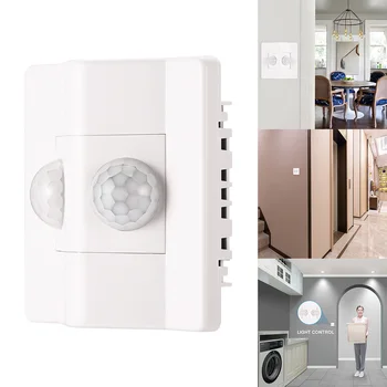 PIR Motion Sensor Switch Double Probe Angle Human Body Infrared Sensor Switch Wide Voltage AC90-250V Adjustable Delay Sensor
PIR Motion Sensor Switch Double Probe Angle Human Body Infrared Sensor Switch Wide Voltage AC90-250V Adjustable Delay Sensor