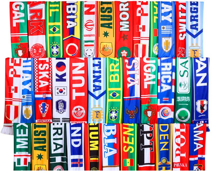 140*16cm World Cup Soccer Fans Scarf 2019 Soft Scarfs National Teams Gift For Football Kid Fan Soccer Cheerleaders Scarves
140*16cm World Cup Soccer Fans Scarf 2019 Soft Scarfs National Teams Gift For Football Kid Fan Soccer Cheerleaders Scarves