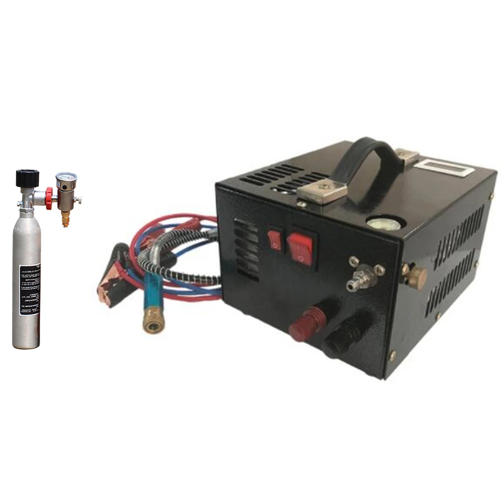 12V 4500psi 300bar 30mpa PCP Air Automobile Compressor Mini PCP Pump With 220V Transformer High Pressure Inflator Car Hunting
12V 4500psi 300bar 30mpa PCP Air Automobile Compressor Mini PCP Pump With 220V Transformer High Pressure Inflator Car Hunting