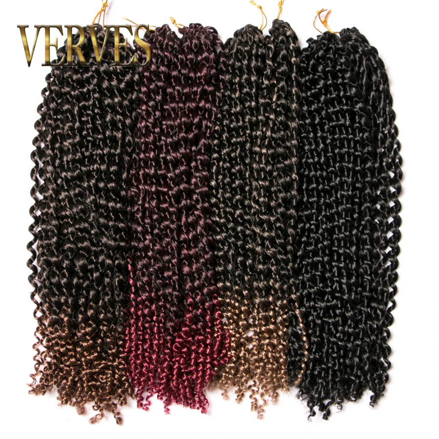 VERVES Crochet Braid Hair Synthetic 18 inch Curly Braid 70g/pack Ombre Braiding Hair Extentions 22 strands/pcs bug,blonde,black
VERVES Crochet Braid Hair Synthetic 18 inch Curly Braid 70g/pack Ombre Braiding Hair Extentions 22 strands/pcs bug,blonde,black