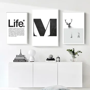 Deer letter M Canvas Poster Nordic Style Wall Art Painting Decorative Picture Living Room Decor
Deer letter M Canvas Poster Nordic Style Wall Art Painting Decorative Picture Living Room Decor