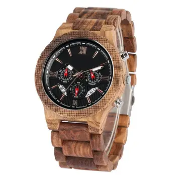 Natural Wood Strap Wooden Watch with Calendar Case Clock Wood Men's Wristwatches Valentine's Day Gifts erkek kol saatleri
Natural Wood Strap Wooden Watch with Calendar Case Clock Wood Men's Wristwatches Valentine's Day Gifts erkek kol saatleri