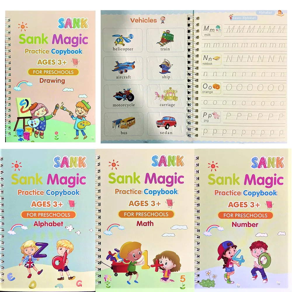 Magic Children 3D Copybook For Calligraphy Number English Handwriting Books Learning Math Writing Practice Book For kids Toys
Magic Children 3D Copybook For Calligraphy Number English Handwriting Books Learning Math Writing Practice Book For kids Toys