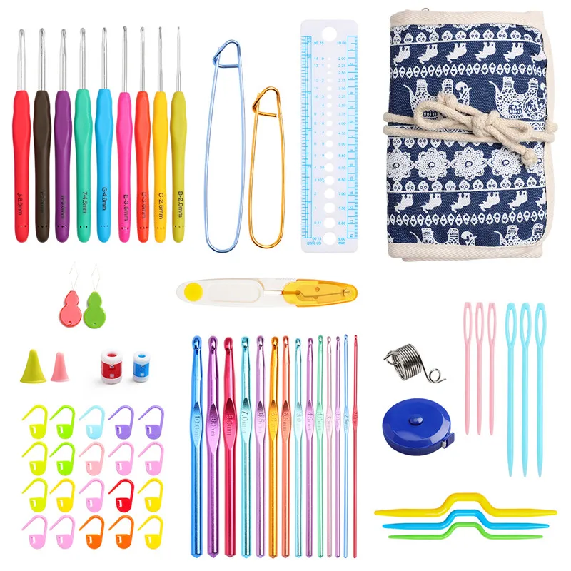 Crochet Hook Set Ergonomic Crochet Hooks DIY Hand Knitting Hook Art Tools Crochet Needles Weave Craft Yarn Kits with Storage Bag
Crochet Hook Set Ergonomic Crochet Hooks DIY Hand Knitting Hook Art Tools Crochet Needles Weave Craft Yarn Kits with Storage Bag